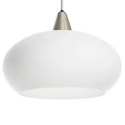 Lucande lámpara colgante Sharvil, 3 luces, blanco, cristal, 97cm