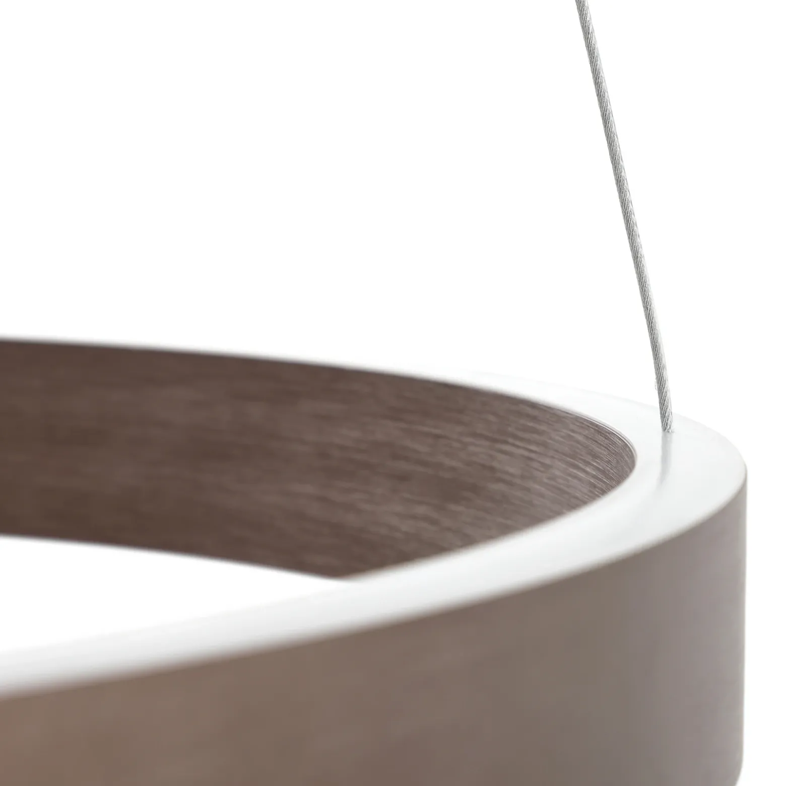 Lucande Lámpara colgante Smart LED Yonam, café, 1 luz, Tuya