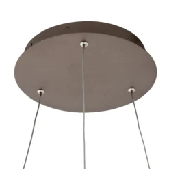 Lucande Lámpara colgante Smart LED Yonam, café, 1 luz, Tuya