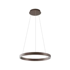 Lucande Lámpara colgante Smart LED Yonam, café, 1 luz, Tuya