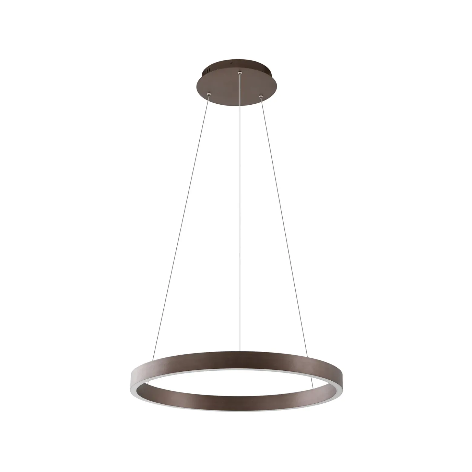 Lucande Lámpara colgante Smart LED Yonam, café, 1 luz, Tuya