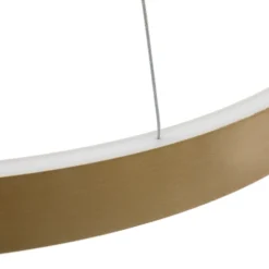 Lucande Lámpara colgante Smart LED Yonam, dorada, 1 luz, Tuya