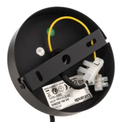 Lucande Lámpara colgante Sotiana, 3 luces, redonda, negra