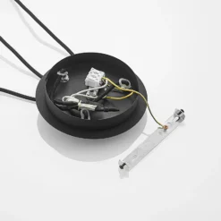 Lucande lámpara colgante Zyli, 3 luces, gris humo, cristal