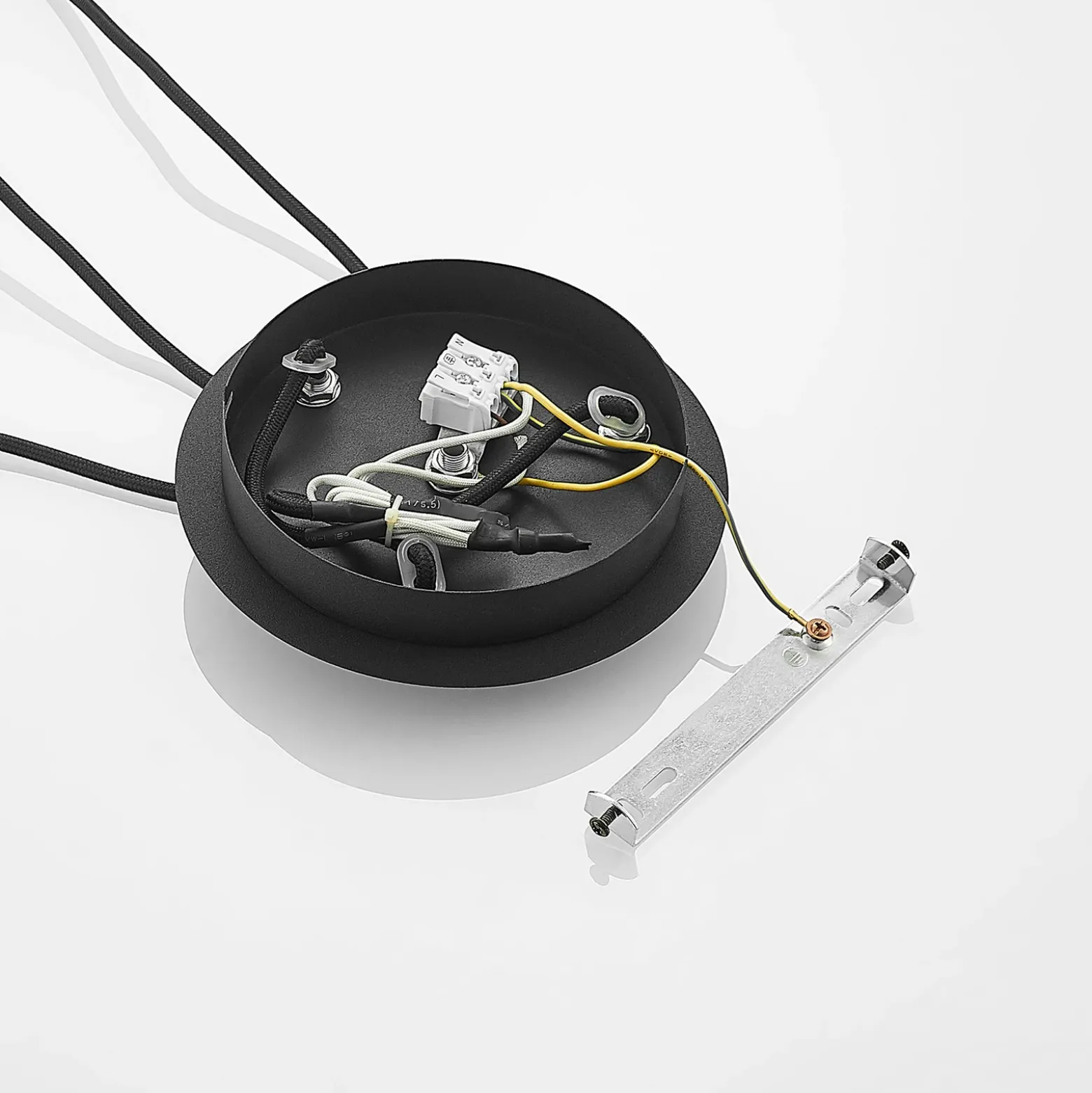 Lucande lámpara colgante Zyli, 3 luces, gris humo, cristal