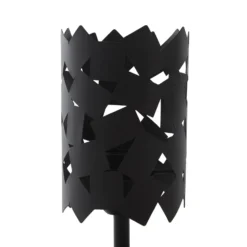Lucande lámpara de mesa Aeloria, negro, hierro, Ø 12 cm, E27