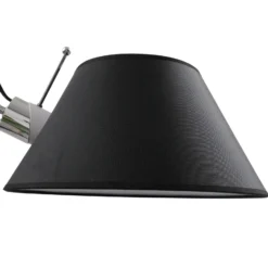 Lucande lámpara de mesa Dansari, negro, metal, ajustable