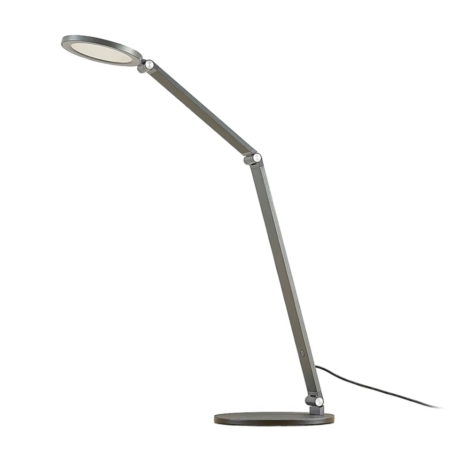 Lucande Lámpara de mesa LED Mion, 41 cm, redonda, atenuable