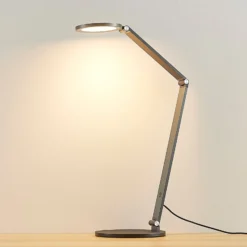Lucande Lámpara de mesa LED Mion, 41 cm, redonda, atenuable