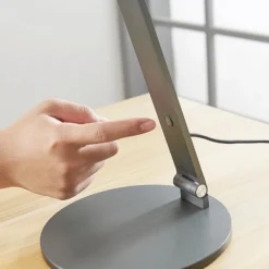 Lucande Lámpara de mesa LED Mion, 41 cm, redonda, atenuable