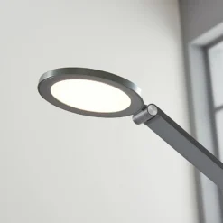 Lucande Lámpara de mesa LED Mion, 41 cm, redonda, atenuable