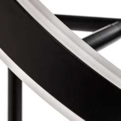 Lucande Lámpara de mesa LED Yekta, negra, 59 cm, atenuable