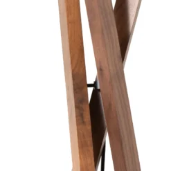 Lucande lámpara de pie Auriane, trípode, negro, tela, 160 cm