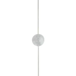 Lucande Lámpara de pie Diborah, gris humo, cristal, 150 cm, G9