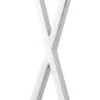 Lucande lámpara de pie Evaine, cromo/blanco, metal, 157 cm, E27