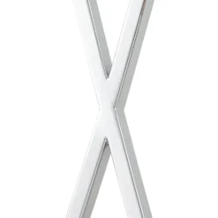 Lucande lámpara de pie Evaine, cromo/blanco, metal, 157 cm, E27