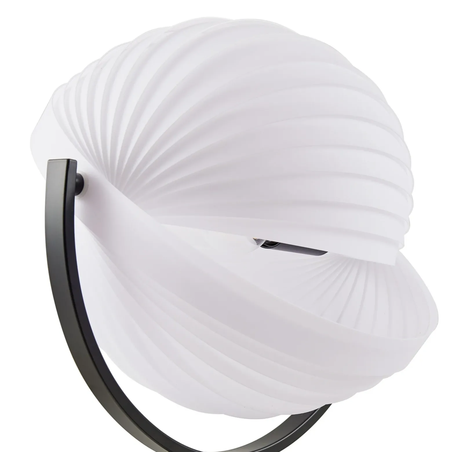 Lucande Lámpara de pie Helva, 150 cm, blanco/negro, giratoria