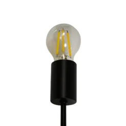 Lucande lámpara de pie Kestralia, blanco, cristal, Ø 35 cm, E27