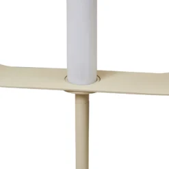 Lucande Lámpara de pie LED Audrina, beige, metal, atenuable