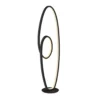 Lucande Lámpara de pie LED Bronwyn, 122cm, antracita, aluminio