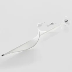 Lucande Lámpara de pie LED Edano, 154 cm, blanca, textil, atenuable