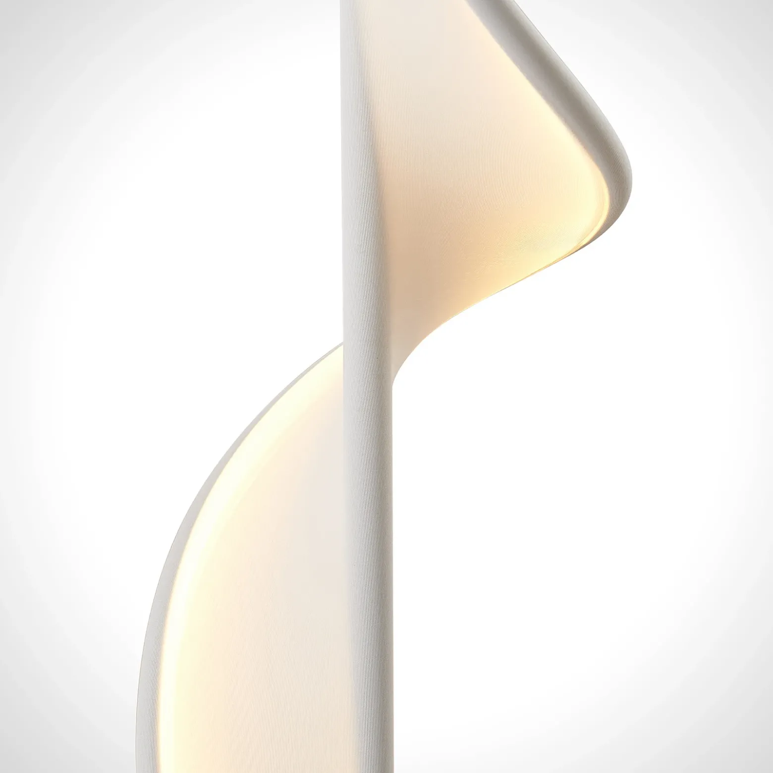 Lucande Lámpara de pie LED Edano, 154 cm, blanca, textil, atenuable