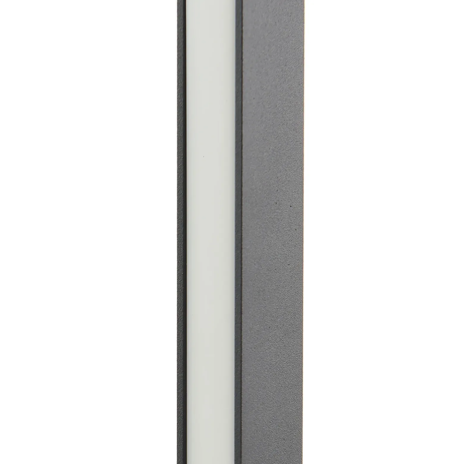 Lucande lámpara de pie LED Linija, negra, altura 110 cm, sensor