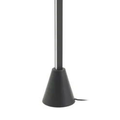 Lucande lámpara de pie LED Linija, negra, altura 110 cm, sensor