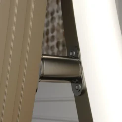 Lucande Lámpara de pie LED Mairia, plata, en forma de ola