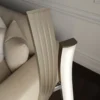 Lucande Lámpara de pie LED Mairia, plata, en forma de ola