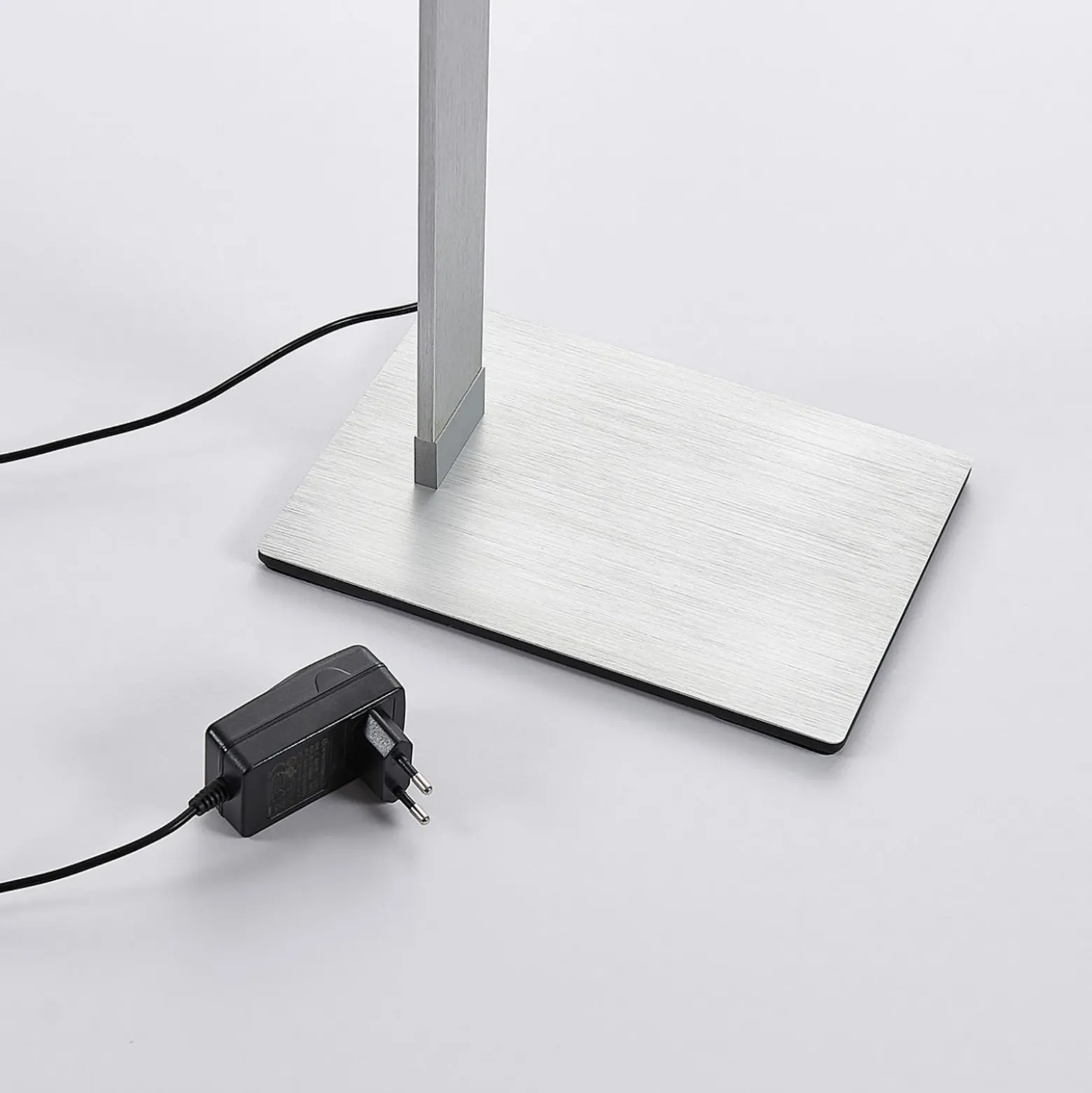 Lucande lámpara de pie LED Nicano, gris, metal, CCT, 125cm
