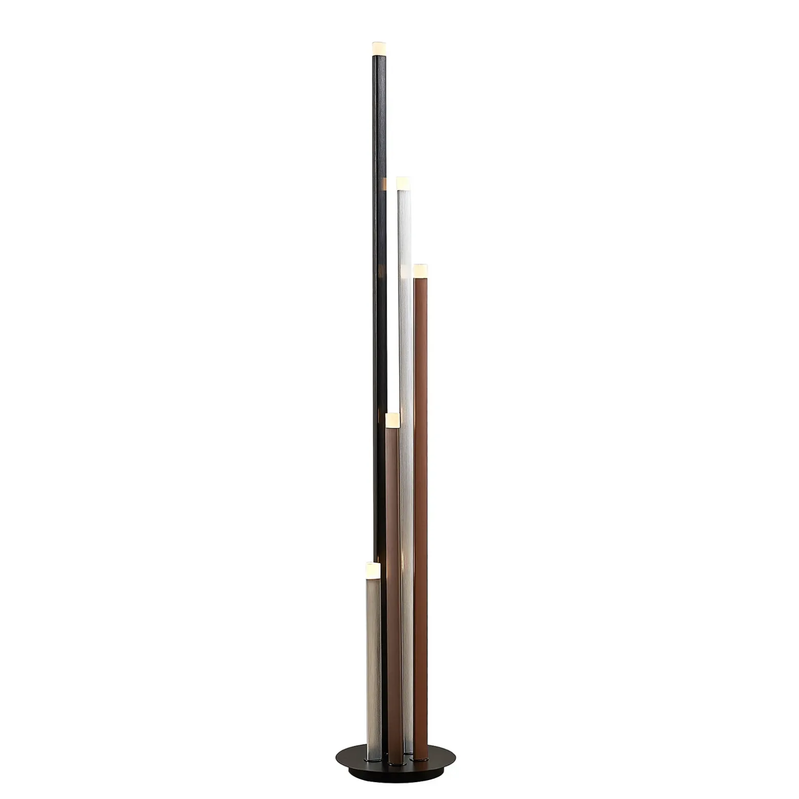 Lucande Lámpara de pie LED Stoika, 150 cm, 5 luces, metal