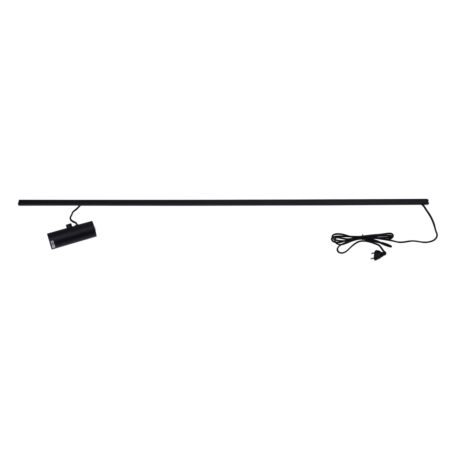Lucande Lámpara de pie Lysias, negro, metal, altura 143,2 cm