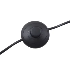 Lucande lámpara de pie Silka, altura 216 cm, negro, metal
