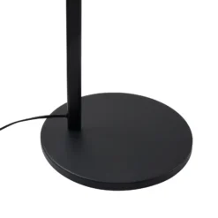 Lucande lámpara de pie Silka, altura 216 cm, negro, metal