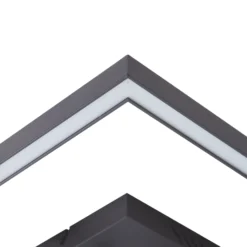 Lucande Lámpara de techo LED Tjado, 67 cm de largo, negro, metal