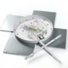 Lucande Lámpara LED de techo Ilira, 4 luces, plata, CCT, atenuable