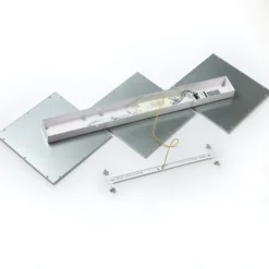 Lucande Lámpara LED de techo Ilira, 3 luces, plata, CCT, atenuable