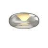 Lucande Lámpara LED de techo Mijo, Ø 43 cm, gris humo, cristal