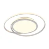 Lucande Lámpara LED de techo Noud, 65 cm, plata, metal, CCT