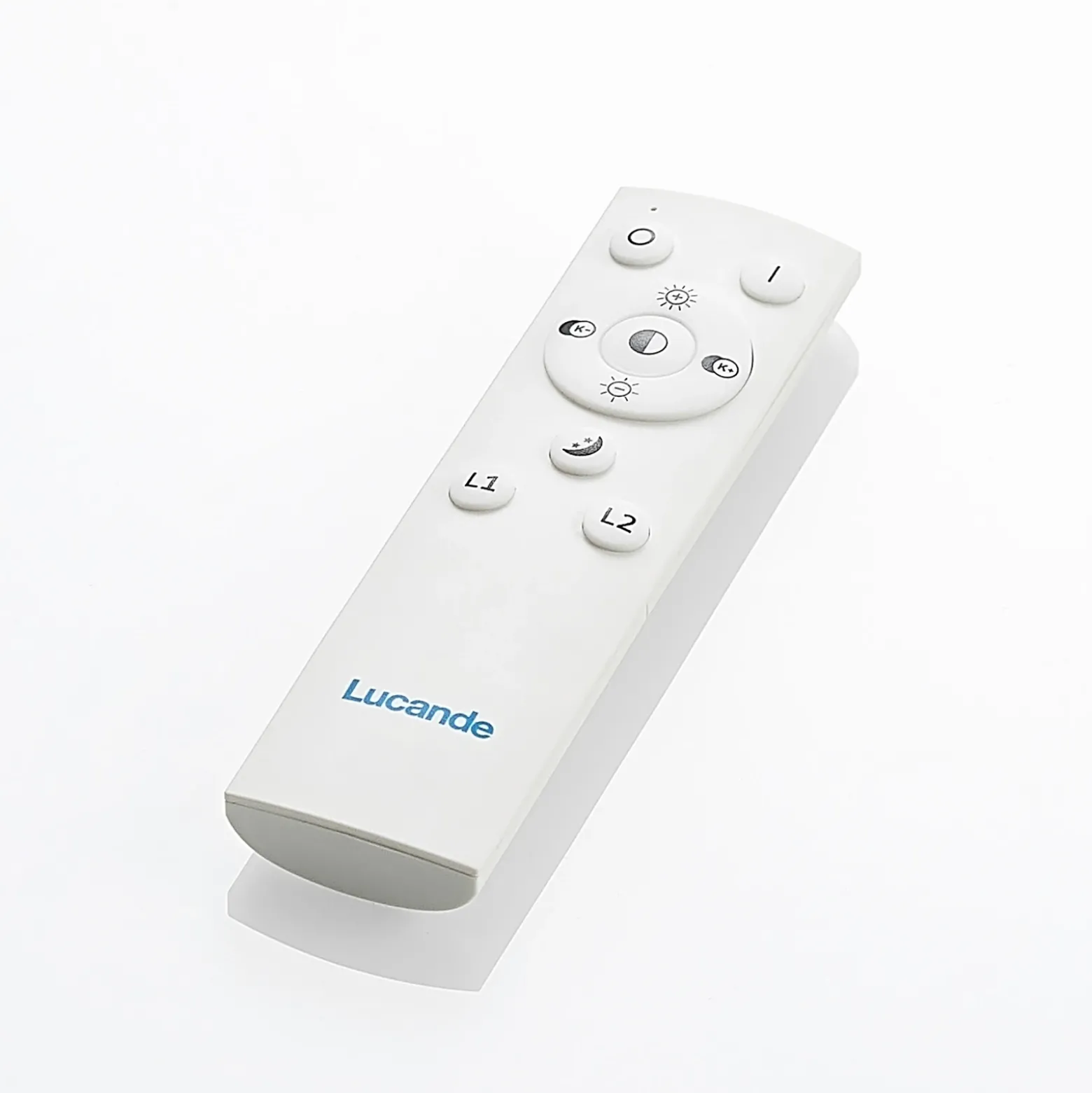 Lucande Lámpara LED de techo Senne, CCT, plata, metal