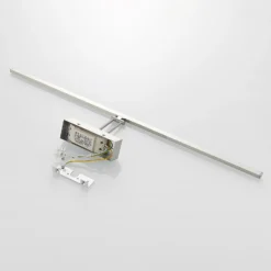 Lucande Lámpara LED para cuadros Thibaud, 84 cm, níquel, aluminio
