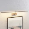 Lucande Lámpara LED para cuadros Thibaud, 84 cm, níquel, aluminio