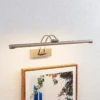 Lucande Lámpara LED para cuadros Dimitrij, níquel, metal, 54 cm