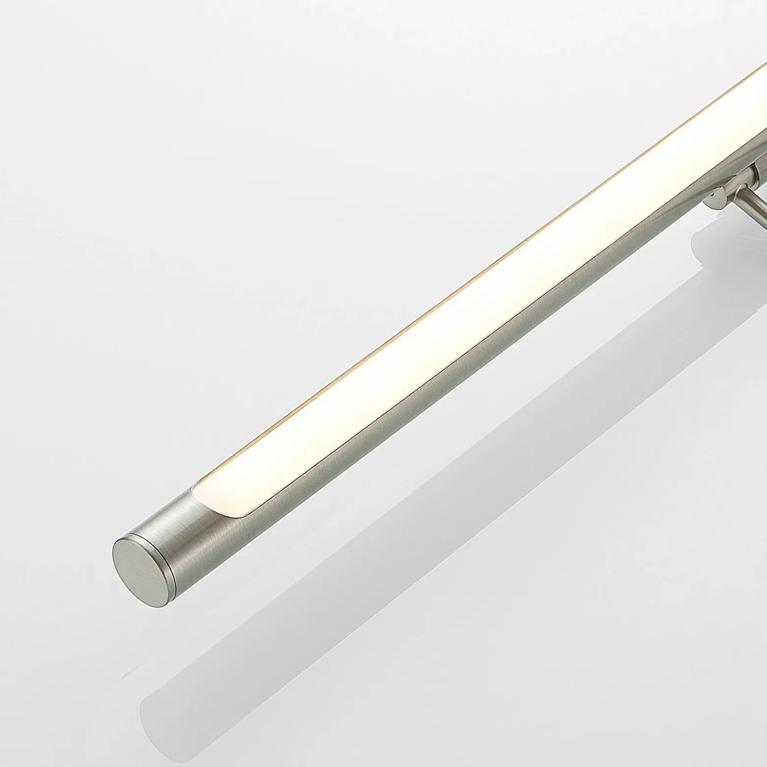 Lucande Lámpara LED para cuadros Dimitrij, níquel, metal, 54 cm
