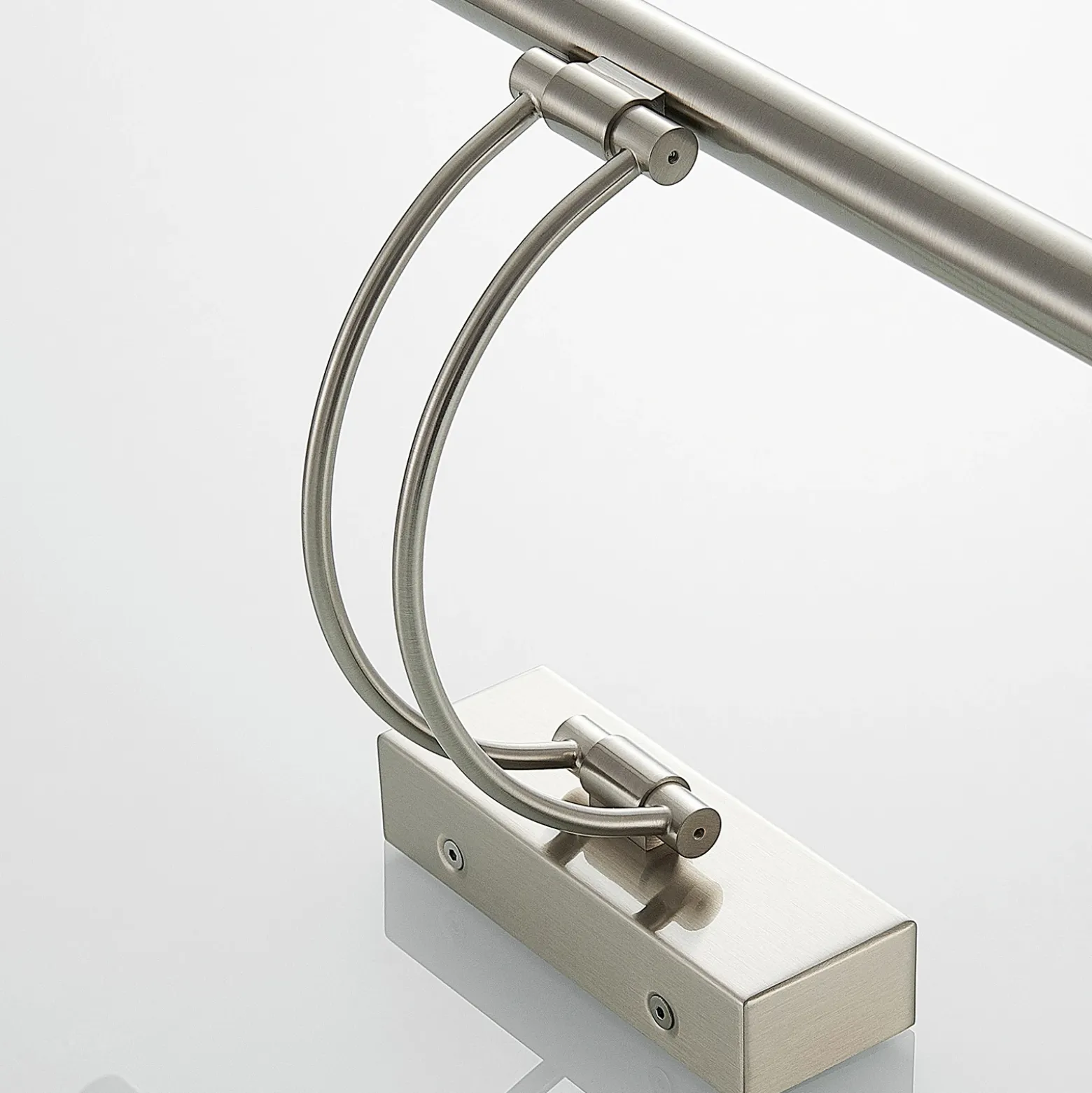 Lucande Lámpara LED para cuadros Dimitrij, níquel, metal, 54 cm