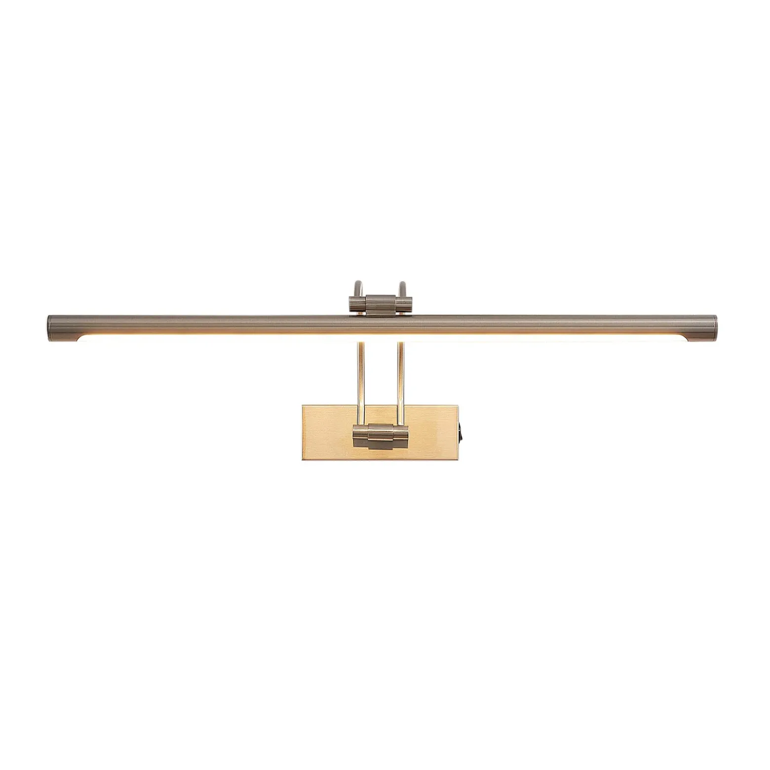 Lucande Lámpara LED para cuadros Dimitrij, níquel, metal, 54 cm