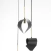 Lucande Mikolay lámpara colgante, 3 luces, negro
