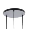 Lucande Mikolay lámpara colgante, 3 luces, negro