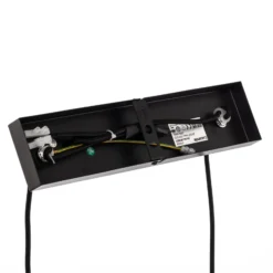 Lucande Mostrid lámpara colgante, negro, 2 luces